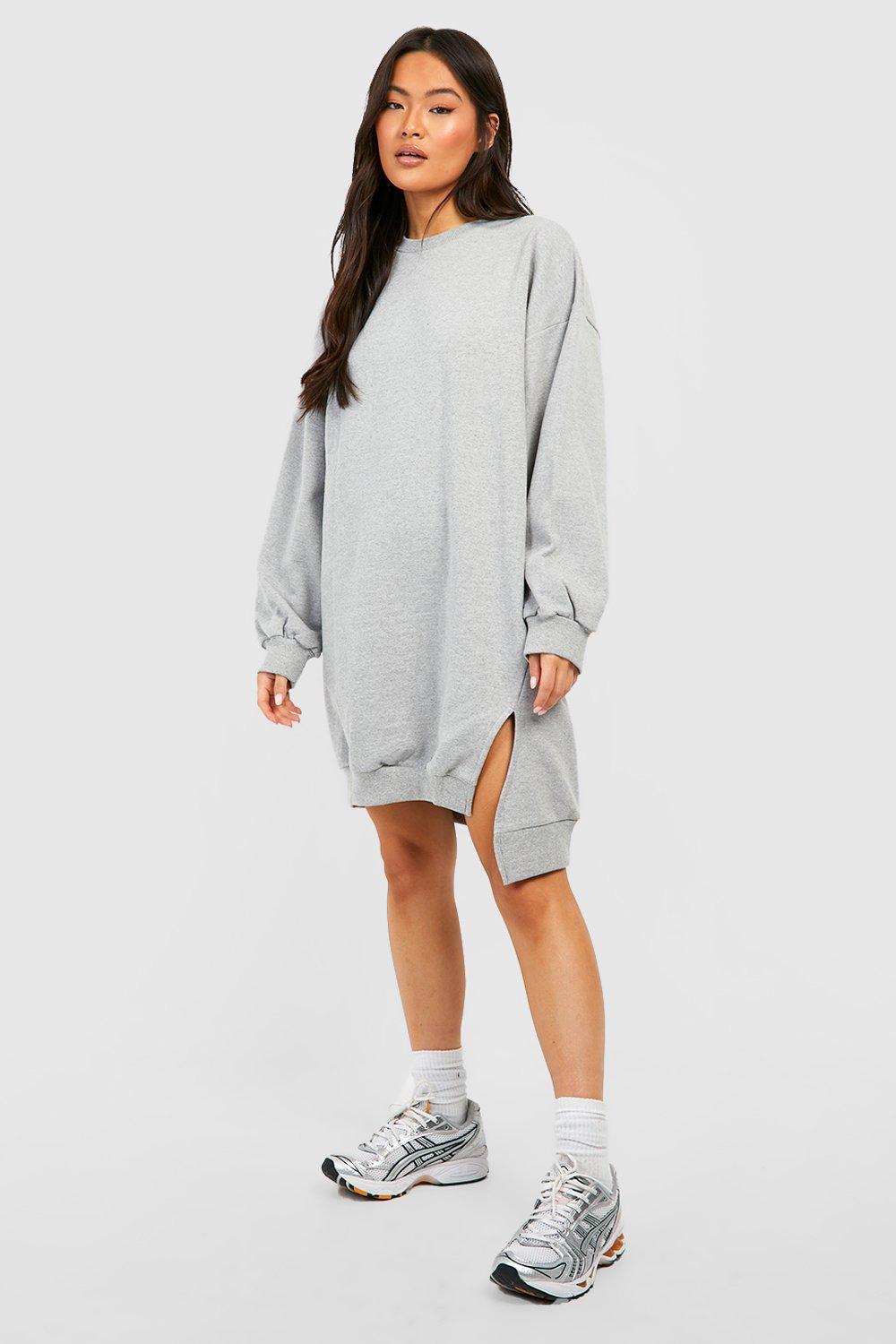 Oversized Trui Jurk Met Split